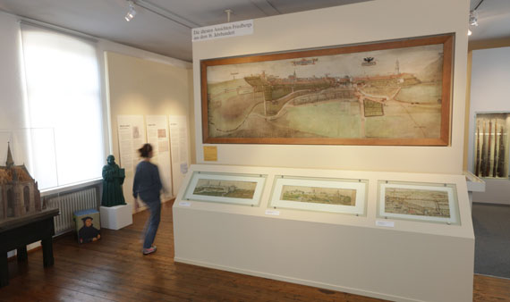 Innenansicht Wetterau-Museum 2017 mit Stadtansicht von 1565