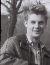 Claus-Kurt Ilge mit Lederjacke Februar 1960 Claus-Kurt Ilge mit Lederjacke Februar 1960